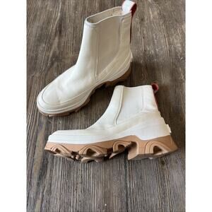 SOREL Women's 7.5 Brex Chelsea Boot NL4303-120 Natural Sea Salt hiking boots